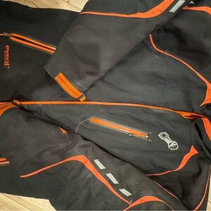 Men's Black and Orange Ski Jacket